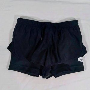 Nike Girls' Dri-FIT 2-in-1 Training Shorts-Activewear-Black-DO7119010-Small-NWT